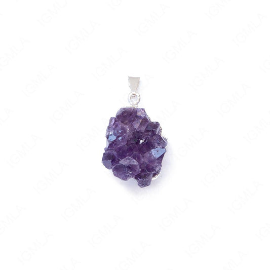 Small Amethyst Sp Druzy Pendants