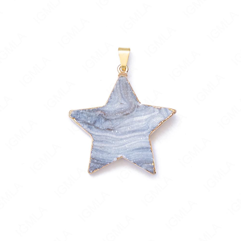 Agate Gp Druzy Pendants