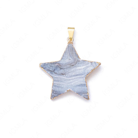 Agate Gp Druzy Pendants
