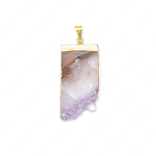 Uruguayan Amethsyt Slap Down Gp Point Pendants