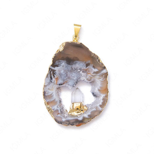 Geodes Slice Gp Point Pendants