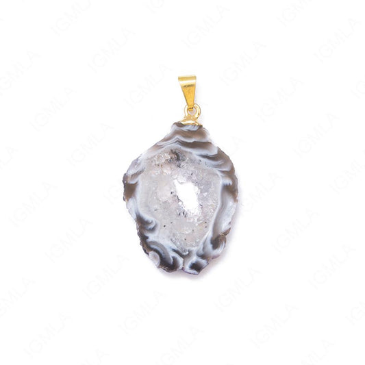 Geodes With Bail Gp Slice Pendants