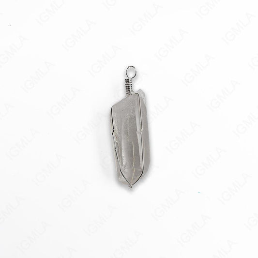 Quartz With Basket Sp Point Pendants