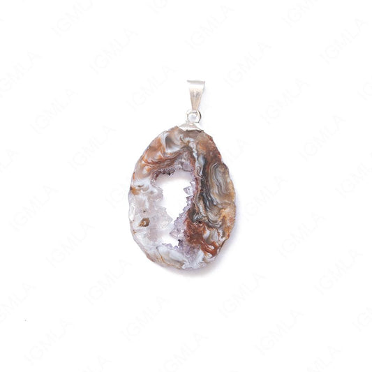 Geode Slice With Bail Pendants