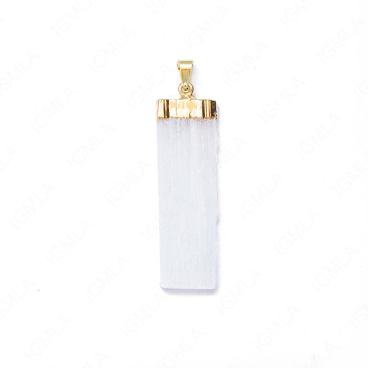 Selenite Blade Pendants