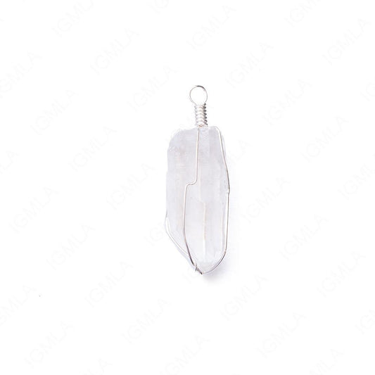 Quartz Point With Basket Pendants