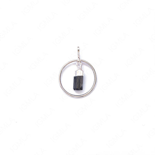 Metal Ring With Balanced Tourmaline Pendants