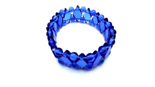 Blue Quartz (Glass) Bracelets