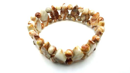 Pink Web Jasper Bracelets