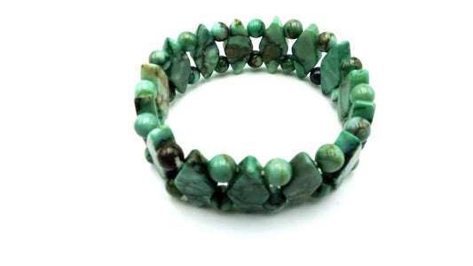 Green Matrix Jasper Bracelets