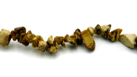 36 inch Picture Jasper Chip Beads
