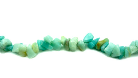36 inch Russian Amazonite Chip Beads