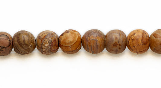 16 inch 10 M.M. Scenic Jasper Round Beads