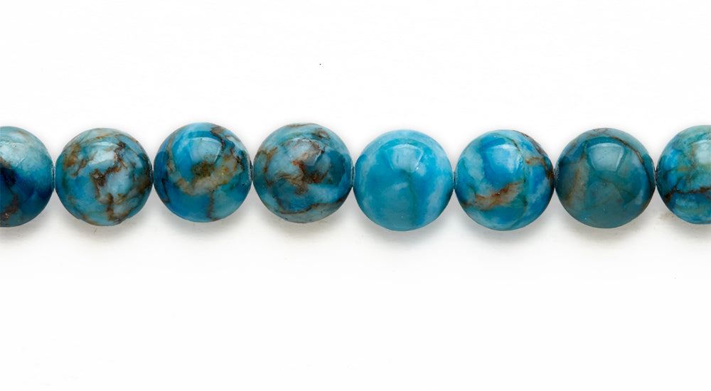 16 inch 10 M.M. Turquiose Stone Round Beads