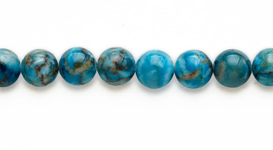 16 inch 10 M.M. Turquiose Stone Round Beads