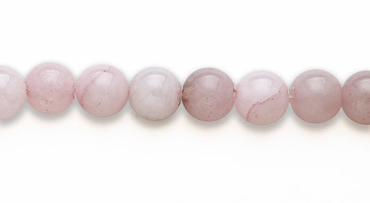 16 inch 10 M.M. (D) Pink Jade Round Beads