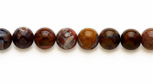 16 inch 10 M.M. Wooden Japser Round Beads