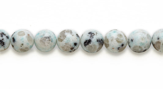 16 inch 10 M.M. Sesame Jasper Round Beads