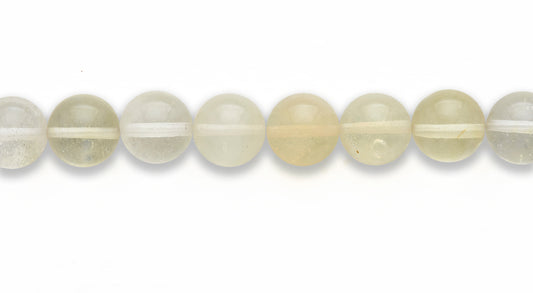 16 inch 10 M.M. Pineapple Quartz (G) Round Beads