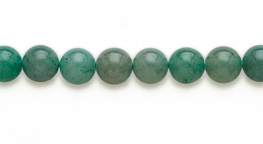16 inch 10 M.M. Green Aventurine Round Beads