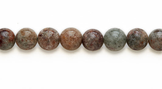16 inch 10 M.M. Lodolite Round Beads