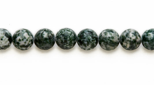16 inch 10 M.M. Spot Agate Round Beads