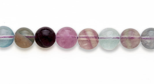 16 inch 10 M.M. Flourite Round Beads