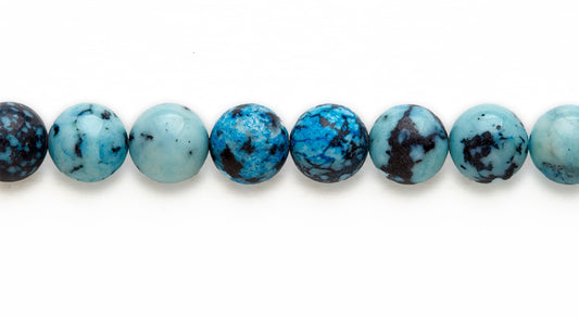 16 inch 10 M.M. Ocean Turquiose Round Beads