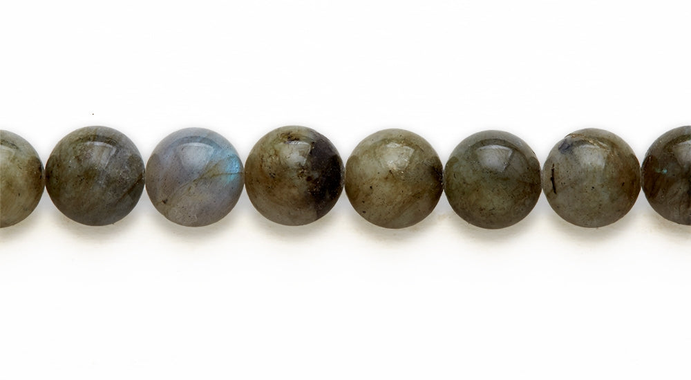 16 inch 10 M.M. Labradorite Round Beads