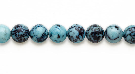 16 inch 10 M.M. Ocean Turquoise Jasper Round Beads