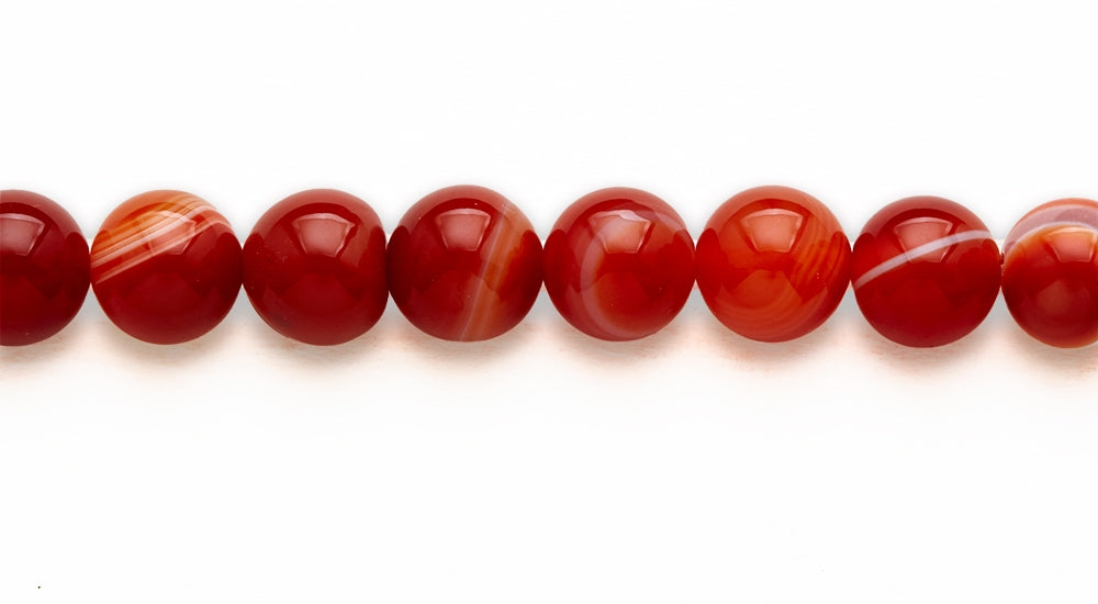 16 inch 10 M.M. Greade A Sadonyx Round Beads