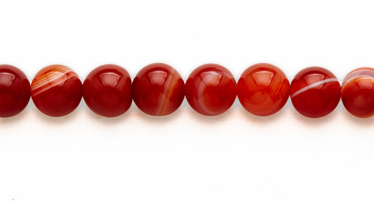 16 inch 10 M.M. Greade A Sadonyx Round Beads