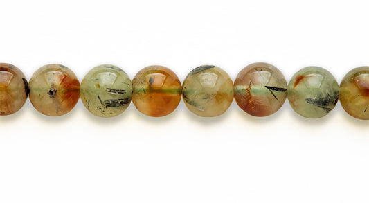 16 inch 10 M.M. Prehnite Round Beads