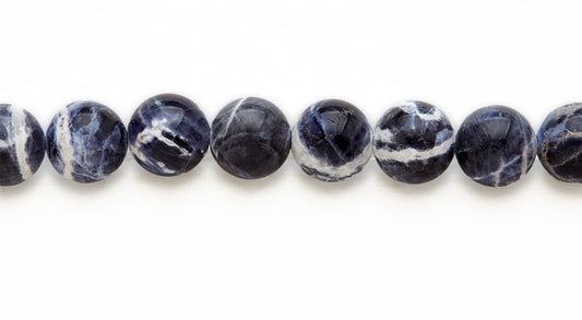 16 inch 10 M.M. Sodalite AB Round Beads