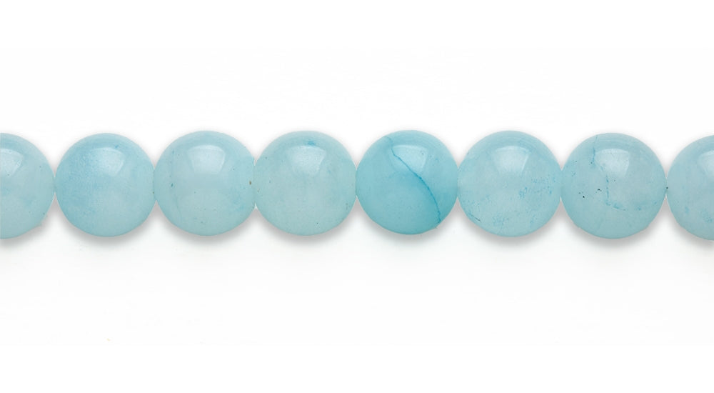 16 inch 14 M.M. Yellow Jade Round Beads