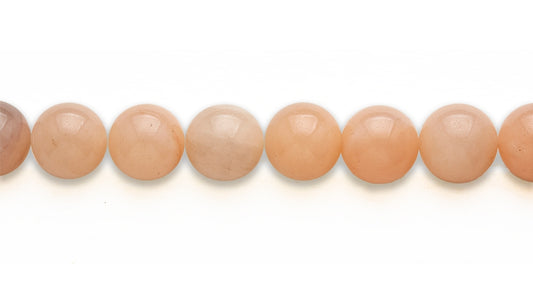 16 inch 14 M.M. Pink Aventurine Round Beads