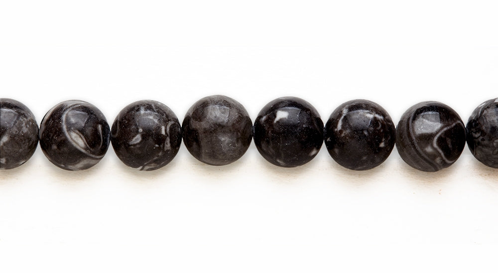 16 inch 14 M.M. Magic Jasper Round Beads