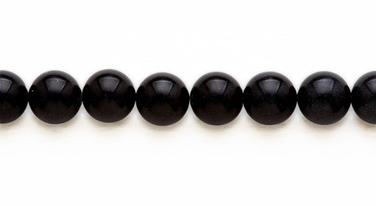 16 inch 14 M.M. Black Jasper Round Beads