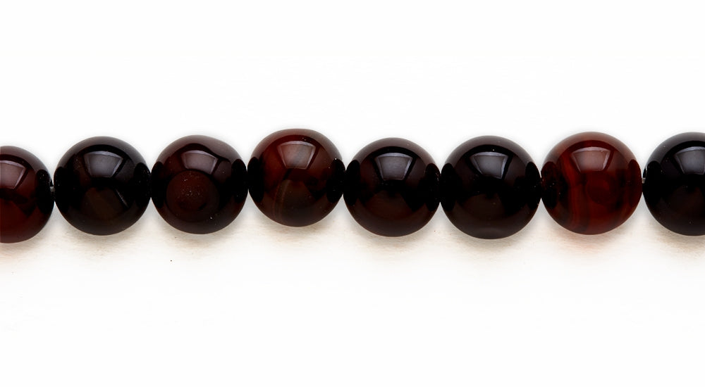 16 inch 14 M.M. Agate Round Beads