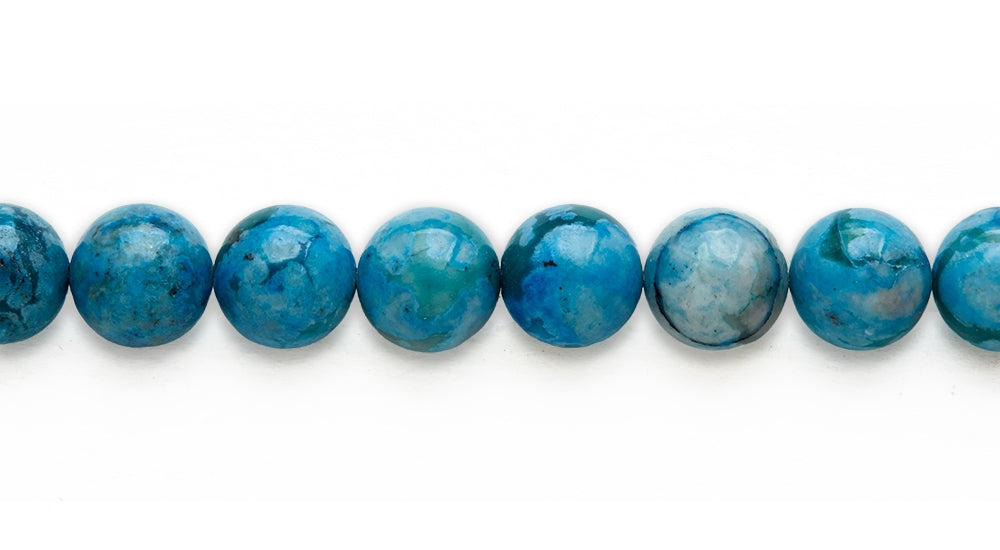 16 inch 14 M.M. (D) Turquiose Jasper Round Beads