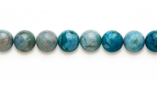 16 inch 12M.M. Turquiose Jasper (d) Round Beads