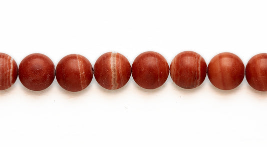 16 inch 12M.M. Red Malachite Jasper Round Beads