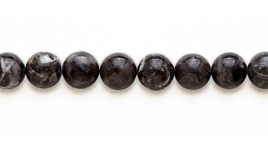 16 inch 12M.M. Magic Matrix Jasper Round Beads