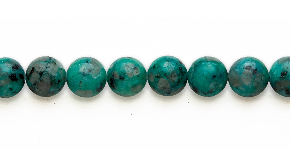 16 inch 12M.M. Kiwi Emerald (D) Round Beads