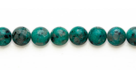 16 inch 12M.M. Kiwi Emerald (D) Round Beads