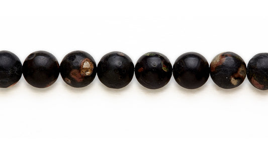 16 inch 12M.M. Flower Japser Round Beads