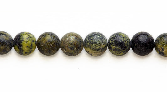 16 inch 12M.M. Yellow Truquiose Jasper Round Beads