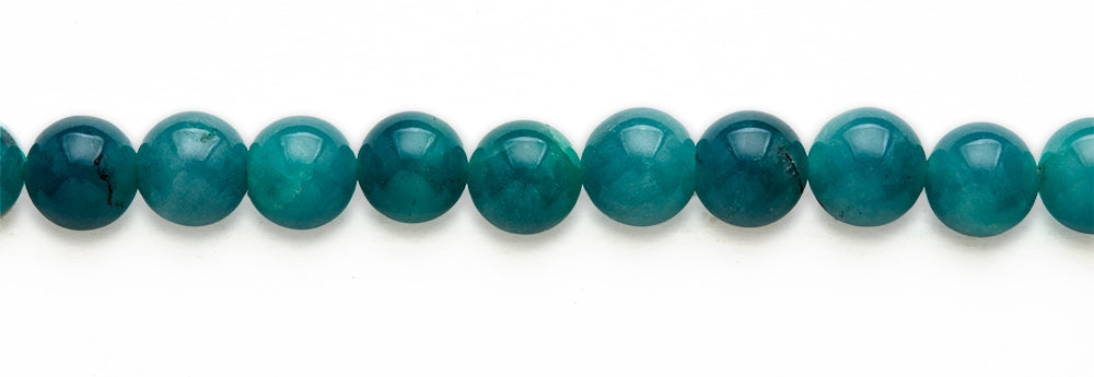16 inch 12M.M. Dyed Green Aventurine Round Beads
