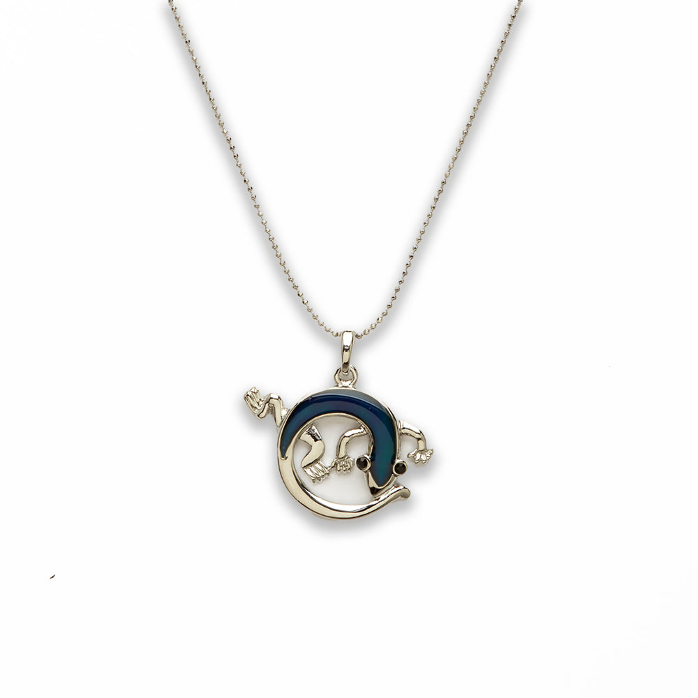 Zinc Alloy Mood Silver Plated Necklace