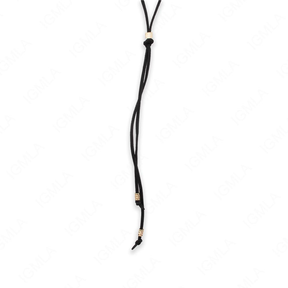 Zinc Alloy Black Cord Necklace Necklace